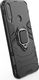 Hurtel Ring Armor pancerne hybrydowe etui pokrowiec + magnetyczny uchwyt Huawei Y6p czarny uniwersalny 4