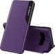 Hurtel Eco Leather View Case elegancki futerał etui z klapką i funkcją podstawki Samsung Galaxy S10+ (S10 Plus) fioletowy uniwersalny 1