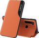 Hurtel Eco Leather View Case elegancki futerał etui z klapką i funkcją podstawki Xiaomi Redmi Note 8T pomarańczowy uniwersalny 1