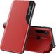 Hurtel Eco Leather View Case elegancki futerał etui z klapką i funkcją podstawki Xiaomi Redmi Note 8T czerwony uniwersalny 1