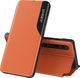Hurtel Eco Leather View Case elegancki futerał etui z klapką i funkcją podstawki Xiaomi Mi 10 Pro / Xiaomi Mi 10 pomarańczowy uniwersalny 1