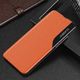 Hurtel Eco Leather View Case elegancki futerał etui z klapką i funkcją podstawki Xiaomi Redmi Note 9 Pro / Redmi Note 9S pomarańczowy uniwersalny 2