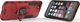 Hurtel Ring Armor pancerne hybrydowe etui pokrowiec + magnetyczny uchwyt iPhone SE 2020 / iPhone 8 / iPhone 7 czerwony uniwersalny 5