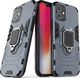 Hurtel Ring Armor pancerne hybrydowe etui pokrowiec + magnetyczny uchwyt iPhone 12 mini niebieski uniwersalny 1