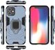 Hurtel Ring Armor pancerne hybrydowe etui pokrowiec + magnetyczny uchwyt iPhone 12 mini niebieski uniwersalny 4