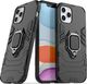 Hurtel Ring Armor pancerne hybrydowe etui pokrowiec + magnetyczny uchwyt iPhone 12 Pro / iPhone 12 czarny uniwersalny 1