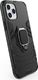 Hurtel Ring Armor pancerne hybrydowe etui pokrowiec + magnetyczny uchwyt iPhone 12 Pro / iPhone 12 czarny uniwersalny 3