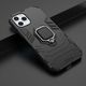 Hurtel Ring Armor pancerne hybrydowe etui pokrowiec + magnetyczny uchwyt iPhone 12 Pro / iPhone 12 czarny uniwersalny 6