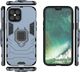Hurtel Ring Armor pancerne hybrydowe etui pokrowiec + magnetyczny uchwyt iPhone 12 Pro Max niebieski uniwersalny 2