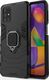 Hurtel Ring Armor pancerne hybrydowe etui pokrowiec + magnetyczny uchwyt Samsung Galaxy M31s czarny uniwersalny 2