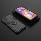 Hurtel Ring Armor pancerne hybrydowe etui pokrowiec + magnetyczny uchwyt Samsung Galaxy M31s czarny uniwersalny 9