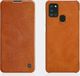 Nillkin Nillkin Qin skórzana kabura etui Samsung Galaxy A21S czarny uniwersalny 16
