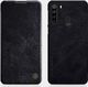 Nillkin Nillkin Qin skórzana kabura etui Samsung Galaxy M30s / Galaxy M21 czarny uniwersalny 16