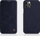 Nillkin Nillkin Qin skórzana kabura etui iPhone 12 Pro / iPhone 12 czarny uniwersalny 14