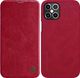 Nillkin Nillkin Qin skórzana kabura etui iPhone 12 Pro Max czerwony uniwersalny 1