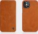 Nillkin Nillkin Qin skórzana kabura etui iPhone 12 Pro Max brązowy uniwersalny 14