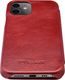 iCarer iCarer Curved Edge Vintage Folio skórzane etui pokrowiec ze skóry naturalnej iPhone 12 Pro / iPhone 12 czerwony (RIX1201 red) uniwersalny 3