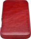 iCarer iCarer Curved Edge Vintage Folio skórzane etui pokrowiec ze skóry naturalnej iPhone 12 Pro / iPhone 12 czerwony (RIX1201 red) uniwersalny 4