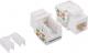 LogiLink Gniazdo Keystone RJ45 Kat.5e, UTP 90°, LSA/IDC beznarzędziowe, białe (NK4006) 1