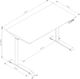 Biurko Spacetronik Moris Szare 120 cm x 60 cm 2