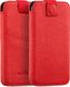 moVear moVear pocketCase C+ Skórzane Etui Wsuwka do Smartfon / Telefon rozmiar M (ok 145 x 71 x 8mm) oraz innych smartfonów o zbliżonych wymiarach | Skóra Nappa, Czerwony Standard 1