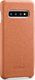 moVear moVear flipSide S Skórzane Etui do Samsung Galaxy S10 | Skóra Nappa | Pokrowiec slim z klapką, Jasnobrązowy Standard 3