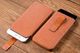 moVear moVear pocketCase C+ Skórzane Etui Wsuwka do iPhone 8/7/6 Plus oraz innych smartfonów o zbliżonych wymiarach | Skóra Nappa, Jasnobrązowy Standard 8