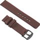 moVear Polski Elegancki Skórzany pasek 20mm do zegarka / smartwatcha | Brązowy moVear uBand C1, rozmiar M/L Standard 1