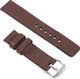moVear Polski Elegancki Skórzany pasek 20mm do zegarka / smartwatcha | Brązowy moVear uBand C1, rozmiar M/L Standard 1