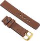 moVear Polski Elegancki Skórzany pasek 20mm do zegarka / smartwatcha | Brązowy moVear uBand C1, rozmiar M/L Standard 2