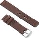 moVear Polski Elegancki Skórzany pasek 22mm rozmiar M/L do zegarka / smartwatcha | Brązowy moVear uBand S1 Standard 1