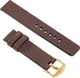 moVear Polski Elegancki Skórzany pasek 22mm rozmiar M/L do zegarka / smartwatcha | Brązowy moVear uBand S1 Standard 1