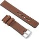 moVear Polski Elegancki Skórzany pasek 22mm rozmiar M/L do zegarka / smartwatcha | Brązowy moVear uBand S1 Standard 1