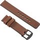 moVear Polski Elegancki Skórzany pasek 20mm rozmiar M/L do zegarka / smartwatcha | Brązowy moVear uBand S1 Standard 1