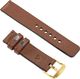 moVear Polski Elegancki Skórzany pasek 20mm rozmiar M/L do zegarka / smartwatcha | Brązowy moVear uBand S1 Standard 2