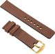 moVear Polski Elegancki Skórzany pasek 26mm rozmiar M/L do zegarka / smartwatcha | Brązowy moVear uBand S1 Standard 1