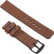 moVear Polski Elegancki Skórzany pasek 22mm do Apple Watch 5/4/3/2/1 42/44mm | Brązowy moVear uBand C1 Standard 2