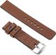 moVear Polski Elegancki Skórzany pasek 22mm do Apple Watch 5/4/3/2/1 42/44mm | Brązowy moVear uBand C1 Standard 2