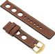 moVear Polski Ekskluzywny Skórzany pasek 22mm do Apple Watch 5/4/3/2/1 38/40mm | Brązowy moVear uBand R1 (Rally) Standard 1