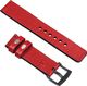 moVear Polski Elegancki Skórzany pasek 22mm rozmiar M/L do zegarka / smartwatcha | Czerwony moVear uBand S1 Standard 2