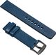 moVear Polski Elegancki Skórzany pasek 22mm rozmiar M/L do zegarka / smartwatcha | Granatowy moVear uBand S1 Standard 1