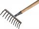 Stalco Grabie stalowe 10 zębów trzonek 130 cm S-80111 2