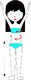 Kuaki Monopłetwa ogon syreni Star + Bikini 5