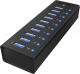 HUB USB Icy Box 10x USB-A 3.0 (IB-AC6110) 1