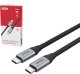 Kabel USB Unitek USB-C - USB-C 1 m Szary (C14082ABK) 1