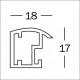 Ramka Walther Trendstyle, 30x45, plastikowa, złota (KP045G) 3
