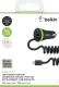 Ładowarka Belkin Samochodowa Uniwersalna, USB 1 A, Kabel Lightning 2.4 A, Czarno-Zielona (F8J154BT04-BLK) 1