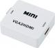 Adapter AV LechPol HDMI - D-Sub (VGA) + Jack 3.5mm biały (KOM0846) 1
