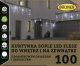 Dekoracja świąteczna Bulinex Kurtyna świetlna flesz 100l kurtyna sople z dod.gniazdem zimny biały 4,8m dekoracji+5 m przewodu na zewnątrz i do wnętrz 13-562 1