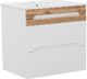 Comad Nowoczesna szafka pod umywalkę 60 cm biały połysk Galaxy White uniwersalny 3